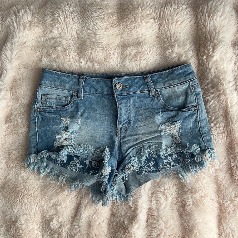 Denim Distressed Women Shorts